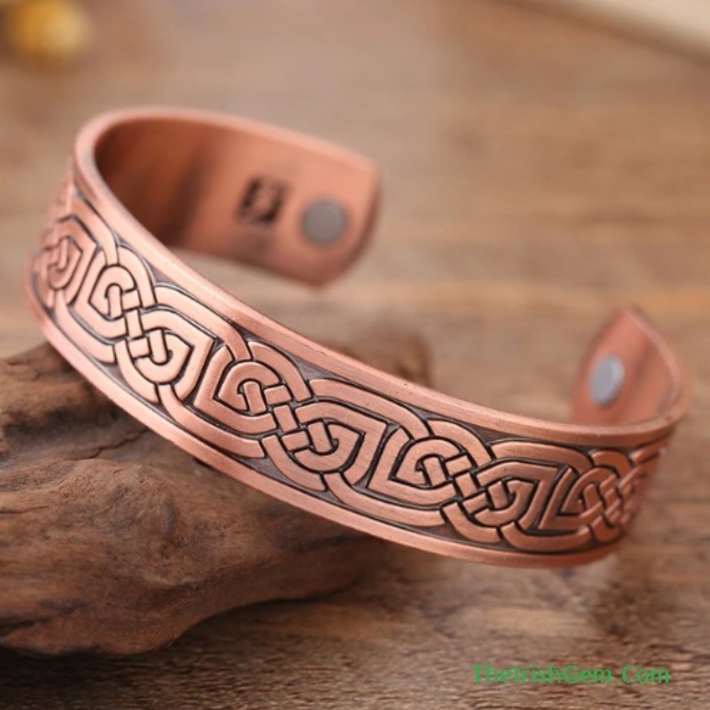 Celtic Woven Knot Cuff Bracelet